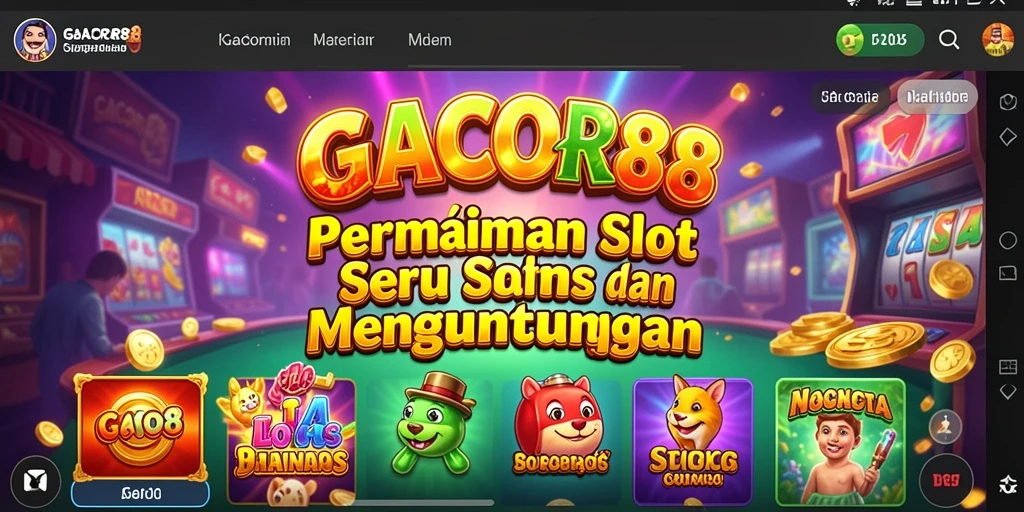 Screenshot GACOR88 menampilkan gameplay menawan permainan Slot.