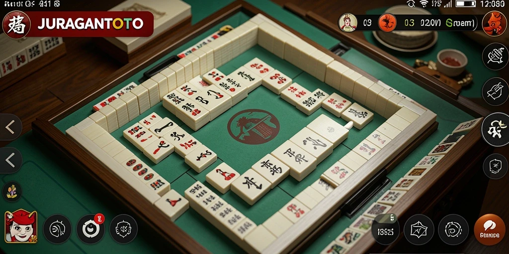 Screenshot JURAGANTOTO menunjukkan gameplay Mahjong yang menegangkan dan menyenangkan.