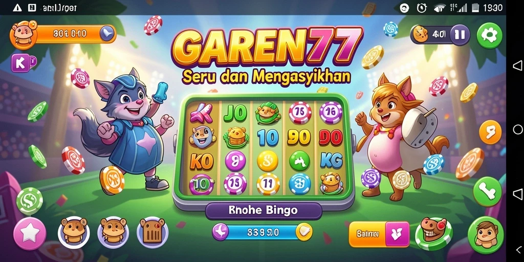 Tampilan gameplay seru dalam permainan Bingo KEREN77.