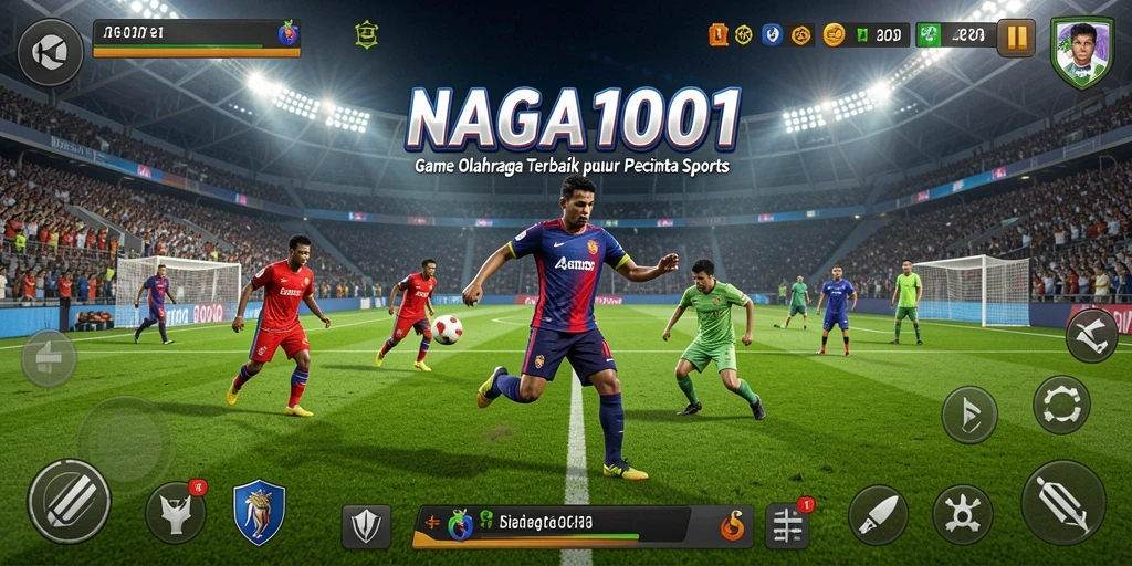 Screenshot gameplay NAGA1001 menampilkan aksi olahraga yang seru.