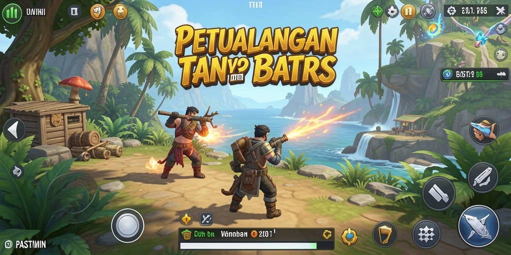 Gameplay PASTIWIN dengan eksplorasi dunia terbuka yang luas.