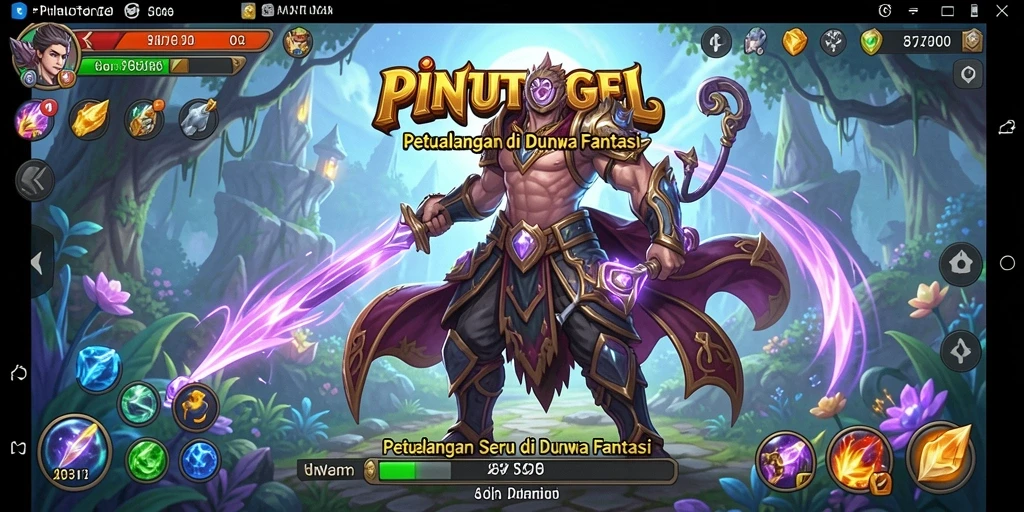 Screenshot PINTUTOGEL menampilkan aksi seru dalam petualangan.