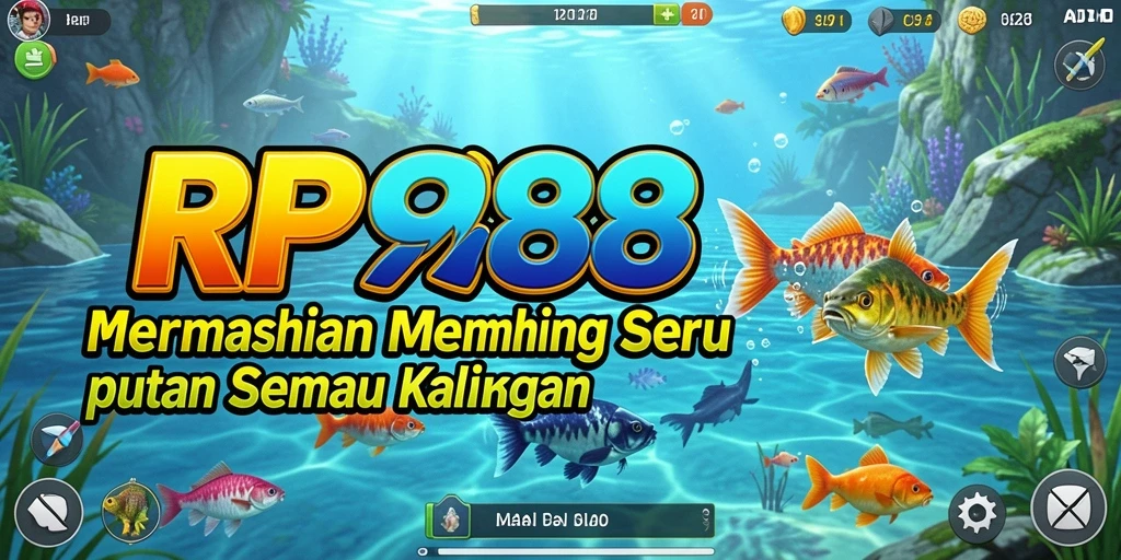 Tampilan gameplay memancing yang seru dan mendebarkan di RP888.