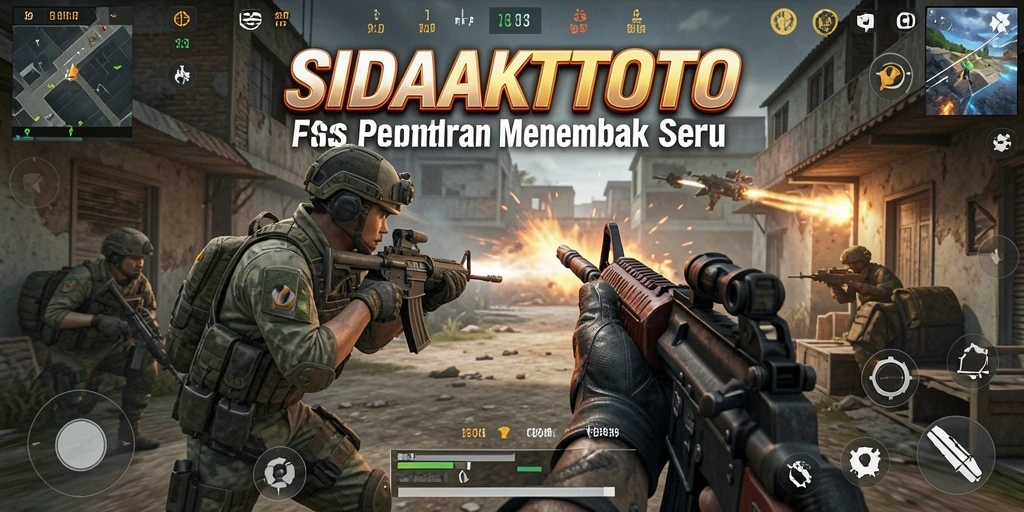 Screenshot gameplay SIDAKTOTO menampilkan aksi seru di lapangan pertempuran.