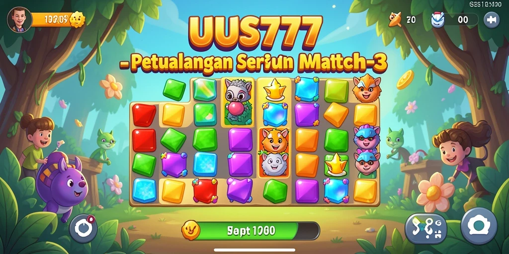 Gameplay menarik dan seru dari UUS777 dalam aksi Match-3.